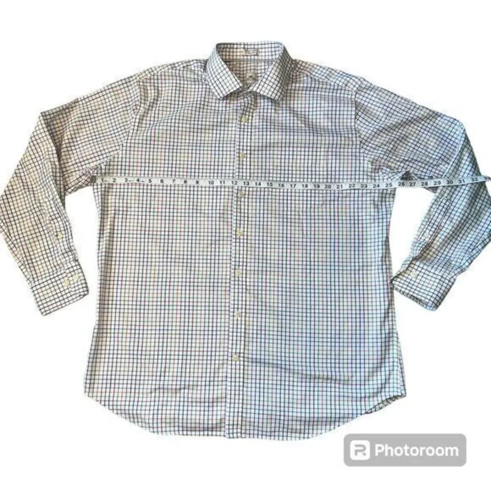 Peter Millar Men's NanoLuxe Easycare Multicolor Button Down Size XL‎